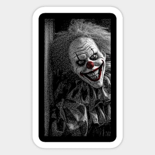 Scary Halloween Clown Sticker